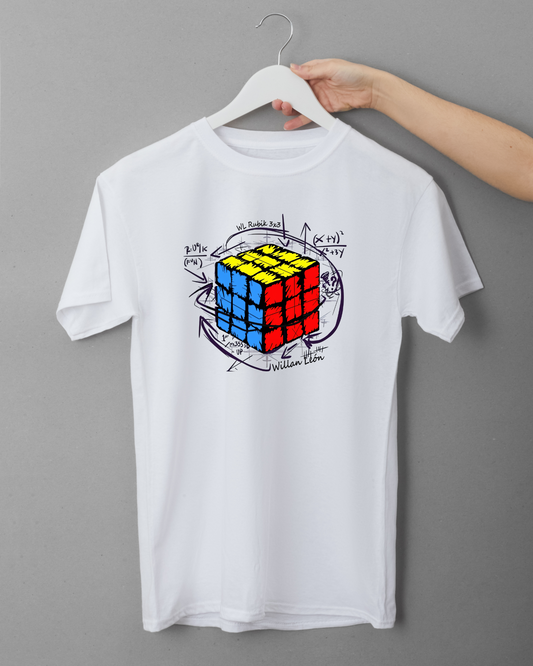 Rubik’s Cube Math Puzzle T-Shirt – Brainy Graphic Tee for Math & Puzzle Lovers